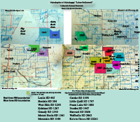 East Central Saskatchewan Vatnabyyður or Vatnabyggd 'Lakes Settlement School Districts 