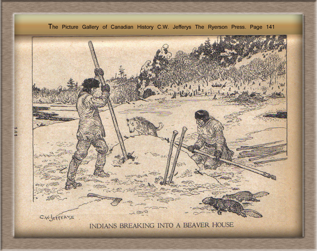 Metis-Beaver-IndiansBreakingIntoAHouse