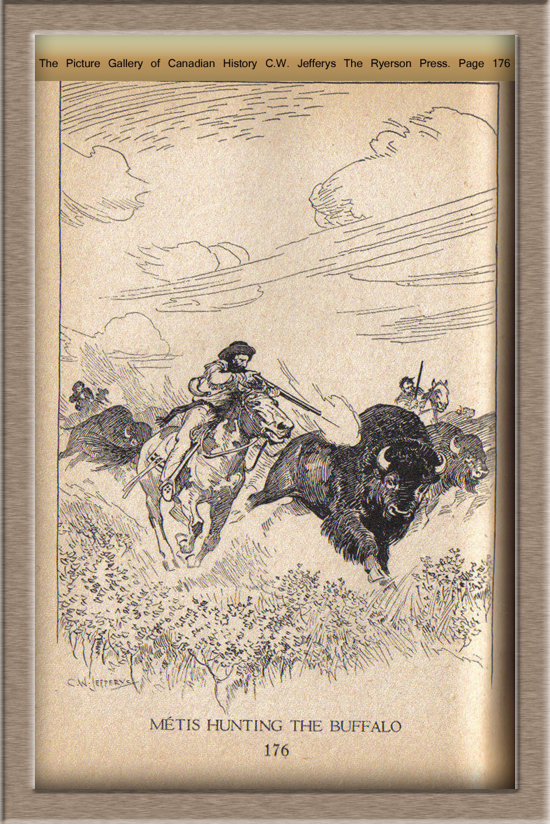 Metis-BuffaloMetisHuntingBuffalo