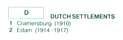 dutch Index - Ethnic Bloc Settlements 1850s-1990s