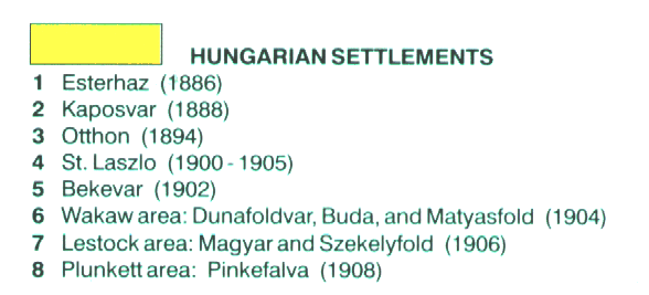 hungarian Index - Ethnic Bloc Settlements 1850s-1990s