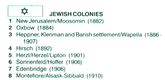 jewish Index - Ethnic Bloc Settlements 1850s-1990s