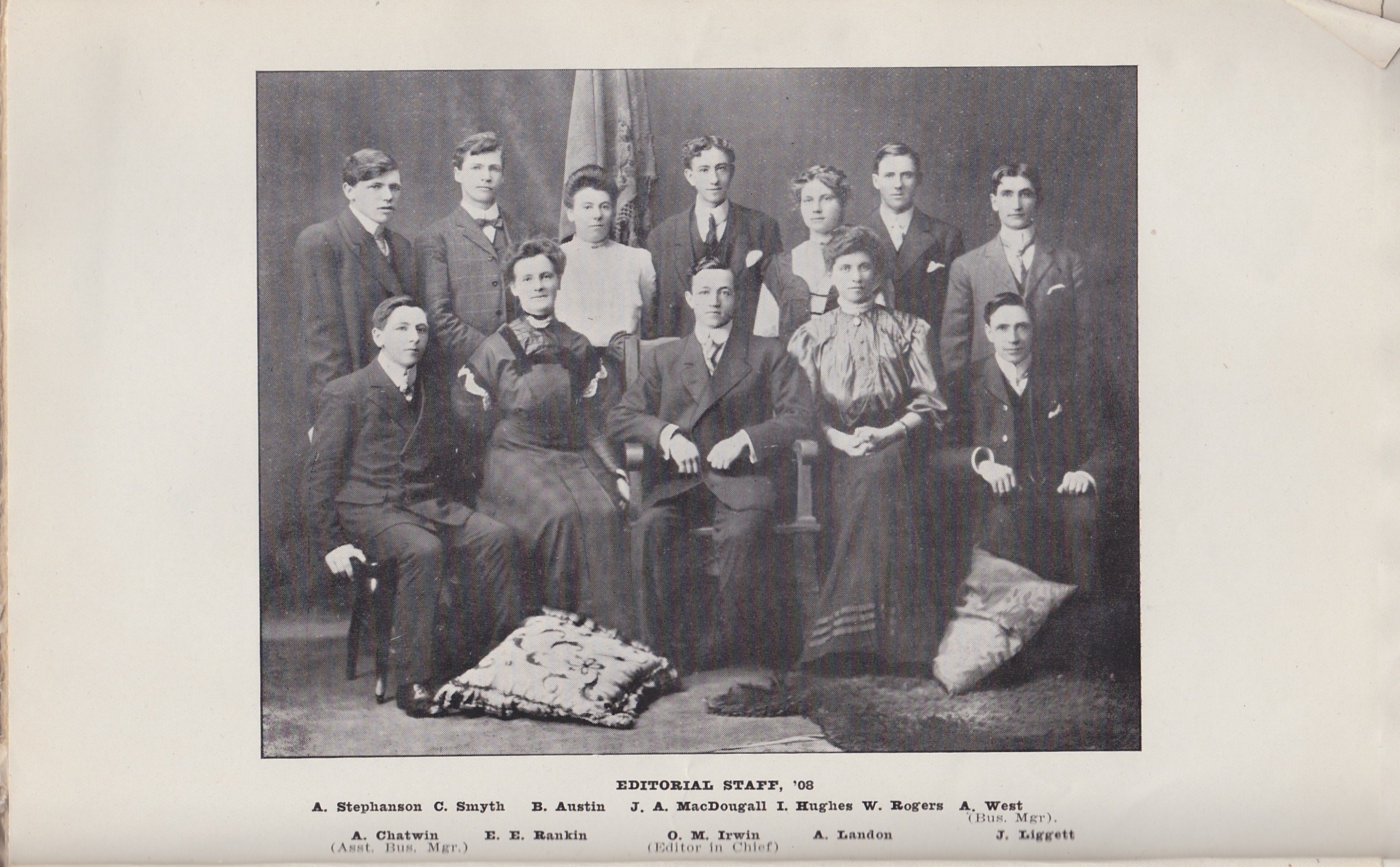 Souvenir Normal School Regina Spring 1908  - Saskatchewan Gen Web - Saskatchewan One room School Project