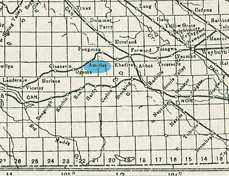  Amulet Village, South west 2 Township 8 Range 21 West of the 2 Meridian, Amulet School District 2706, 1910-1961, Kabeyum, Section 10 Township 8 Range 21 West of the 2 Meridian