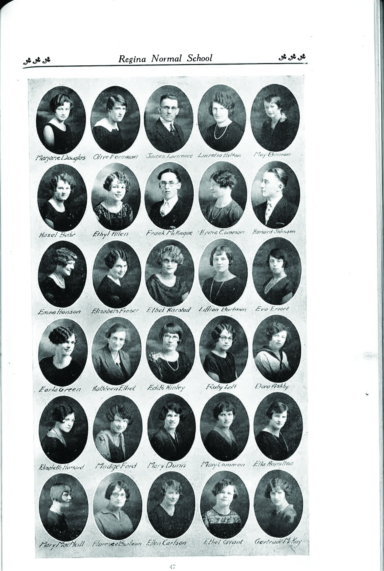 Regina Normal School Yearbook.  The Aurora.  1926