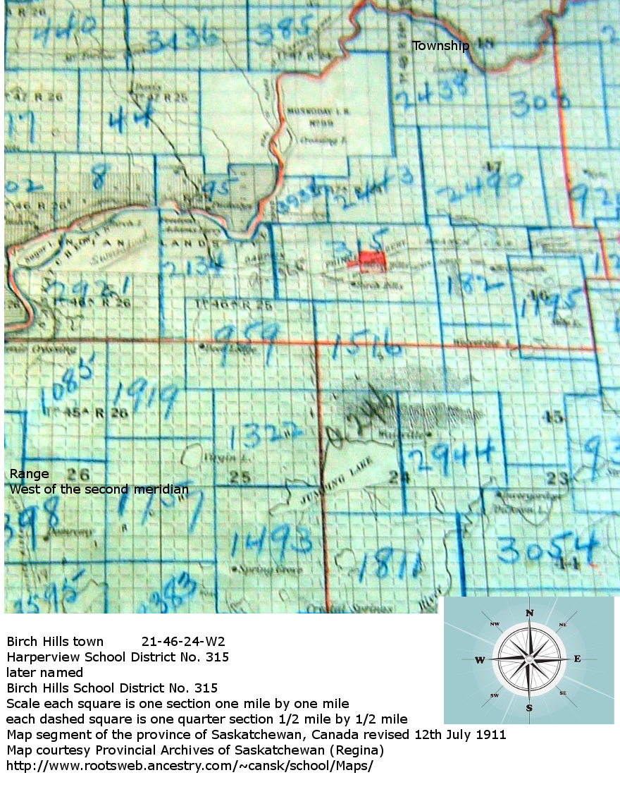 BIRCH HILLS school district 315, Harperview School District 315, Section 21 Tsp46 Rge 24 W2, Birch Hills, Saskatchewan, school, hall,  , Saskatchewan