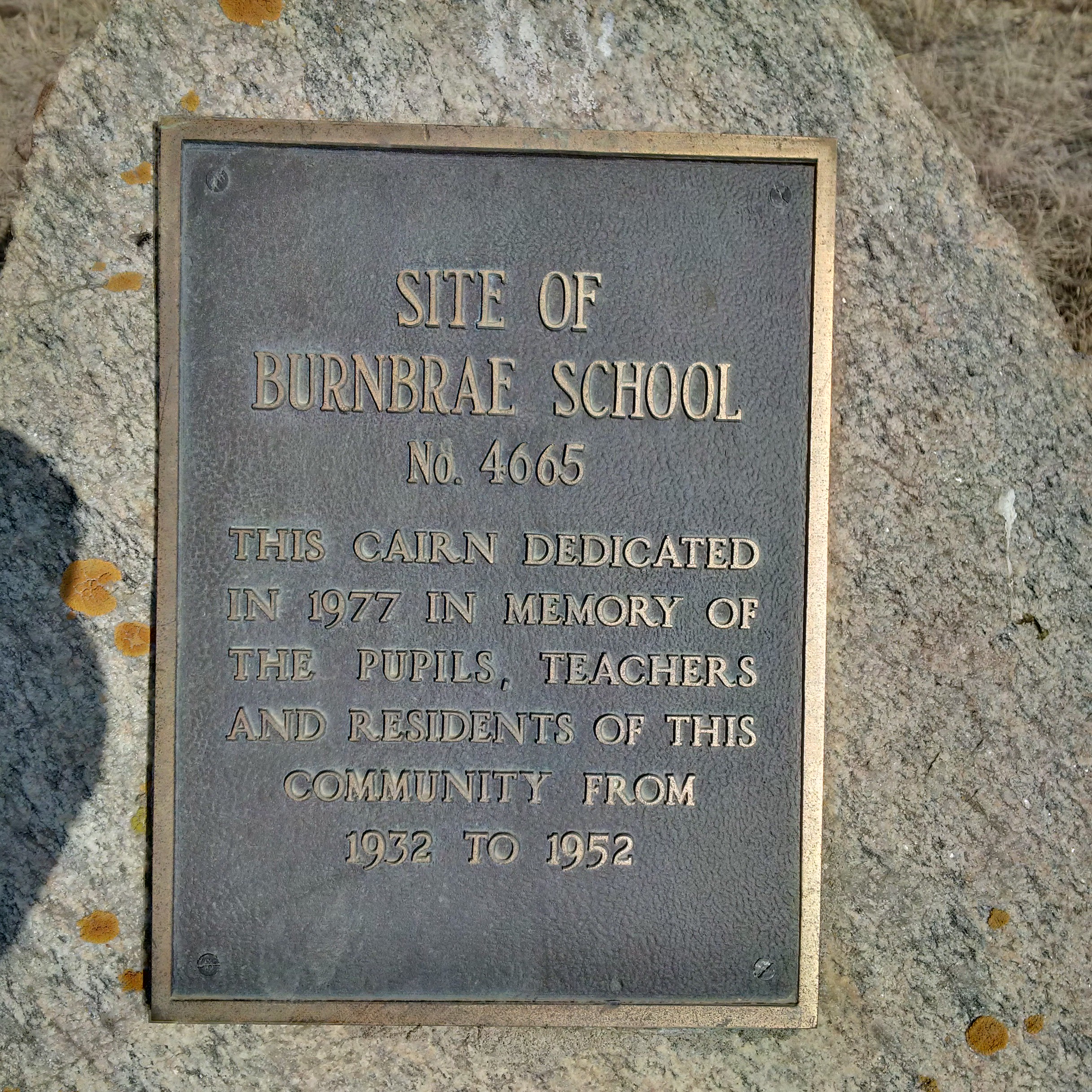  Burnbrae  school district 4665, 1932-1952,  Rural Municipality of Antelope Park 322 ,  Saskatchewan,  