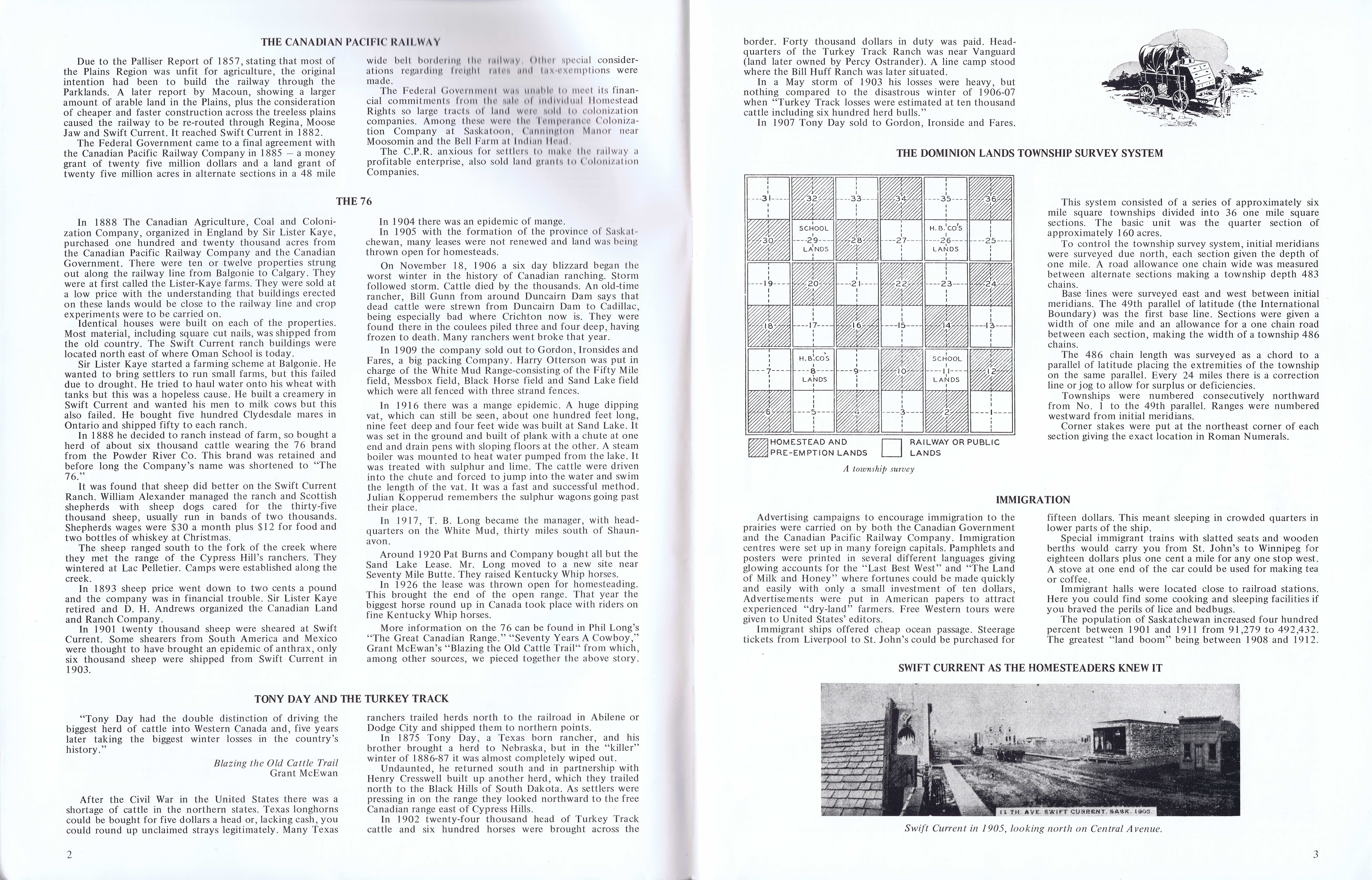 History of Cadillac and Surrounding District, The Good Old Days, Prepared by Alta Legros and Marlene Davidson for Homecoming '71, Elmwood, Fairy Lake, Boule Creek, Priory, Wheatville, Crichton, Bedford, Orwell, Highway, Gouverneur, McKnight, Pinto Head, Driscol Lake, Frenchville, Lac Pelletier, Notre Dame, Cadillac,  Saskatchewan, Canada   