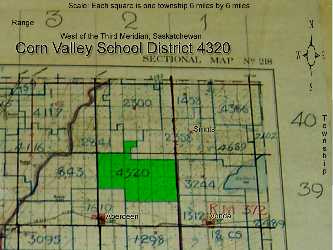 Corn Valley School District 4320, SE-28-39-2 W3 , 1920 - 1957, Aberdeen,   