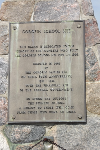 %Corofin SD # 1507, Corofin School District no 1507 southeast section 4 township 34 range 4 west of the 2 meridian, 1906-1955, Lat: 	  	N Lon: 	  	W dddmm'ss.s