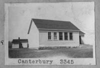 Cantebury School District 3345, one room school house picture