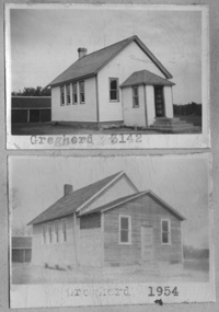 GREGHERD 3142 1913 1958 NW 32 Township 24 Range 17 W of the 2 nd Meridian near Gregherd 1948 and 1954 1954 Porch added. P.O. NE Section 32 Tsp 24 Rge 18 W2 R.M. Cupar 218 GREGHERD Historical Site 