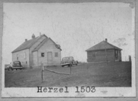 HERZEL 1503 1906 1959 None Map SW 30 Township 23 Range 12 W of the 2 nd Meridian near Hirzel 1949 Closed 1949. Rebuilt, and reopened 1954. P.O. SW Sec 6 Tsp 24 Rge 8 W2  