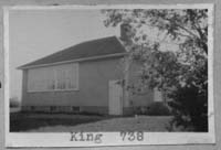 KING (A) 738 1912 1934 Regina Sheet Map     Township 22 Range 17,18 W of the 2 nd Meridian near Wheatwyn 1949 First school had a gable pitched roof. Karl King homesteaded SE 32-22-18-W2  KING (B) 738 1934 1956 Regina Sheet Map     Township 22 Range 17,18 W of the 2 nd Meridian near Wheatwyn 1949 Second school had a hip style roof. Closed 1956 - Conveyed to Markinch.  KING