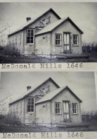 MCDONALD HILLS 1646 1906 1947 Qu'Appelle Sheet Map NE 33 Township 24 Range 15 W of the 2 nd Meridian near McDonald Hills 1947 P.O. SW Section 5 Tsp 25 Rge 15 W2 School replaced 1948  