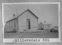 MILLERSDALE 381 1912 1959 Yorkton -Qu'Appelle Sheets Map SE 23 Township 25 Range 15 W of the 2 nd Meridian near Crosthwaite / Magyar     Repaired 1950. Burned and Replaced. 