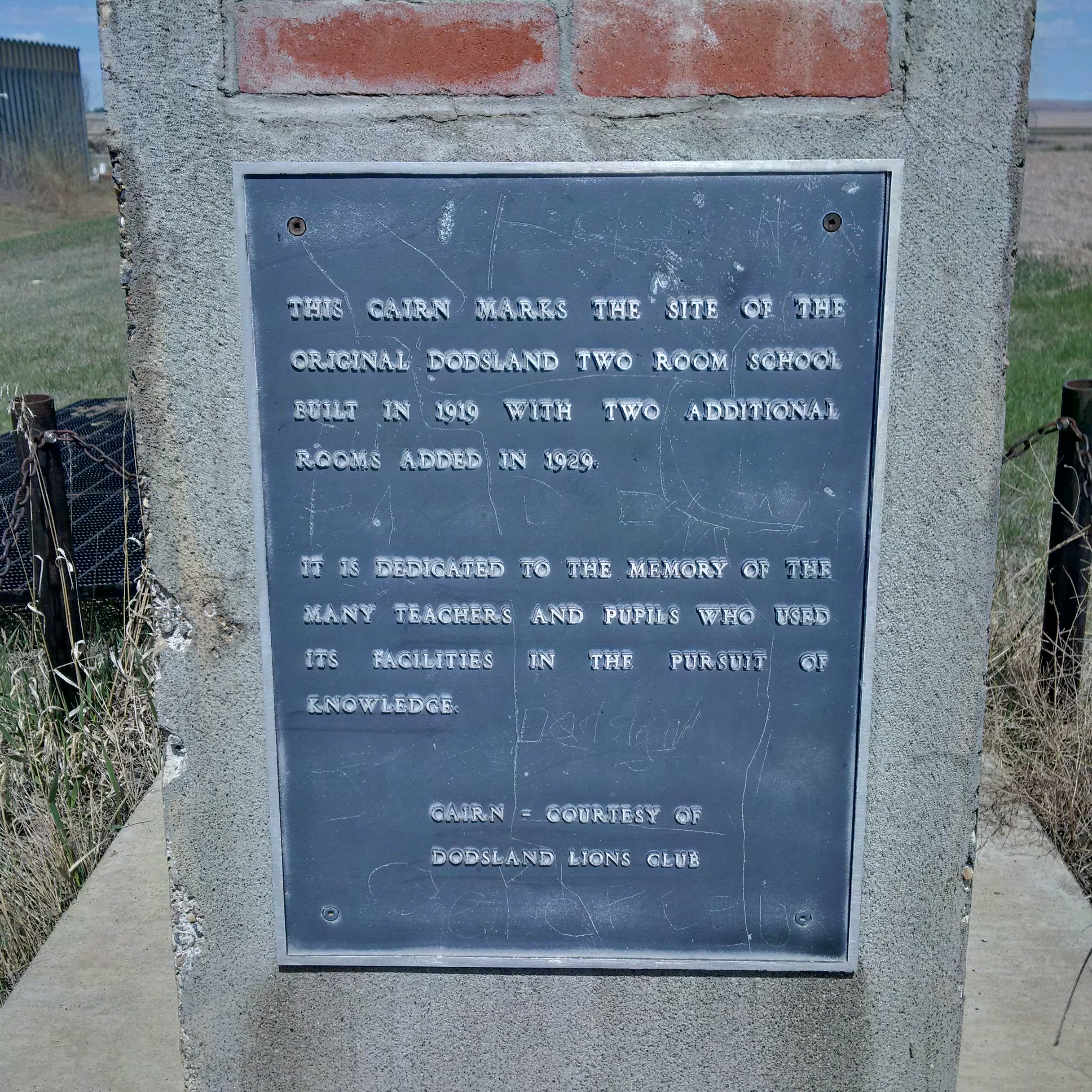  DODSLAND School District 3952 1919, enlarged in 1929, 33 21 W3, Village of Dodsland SW 6 33 20 w3, near Kerrobert, Golden Milestones Dodsland, Druid and Districts, Plenty, Astum and Dodsland,  Saskatchewan,  