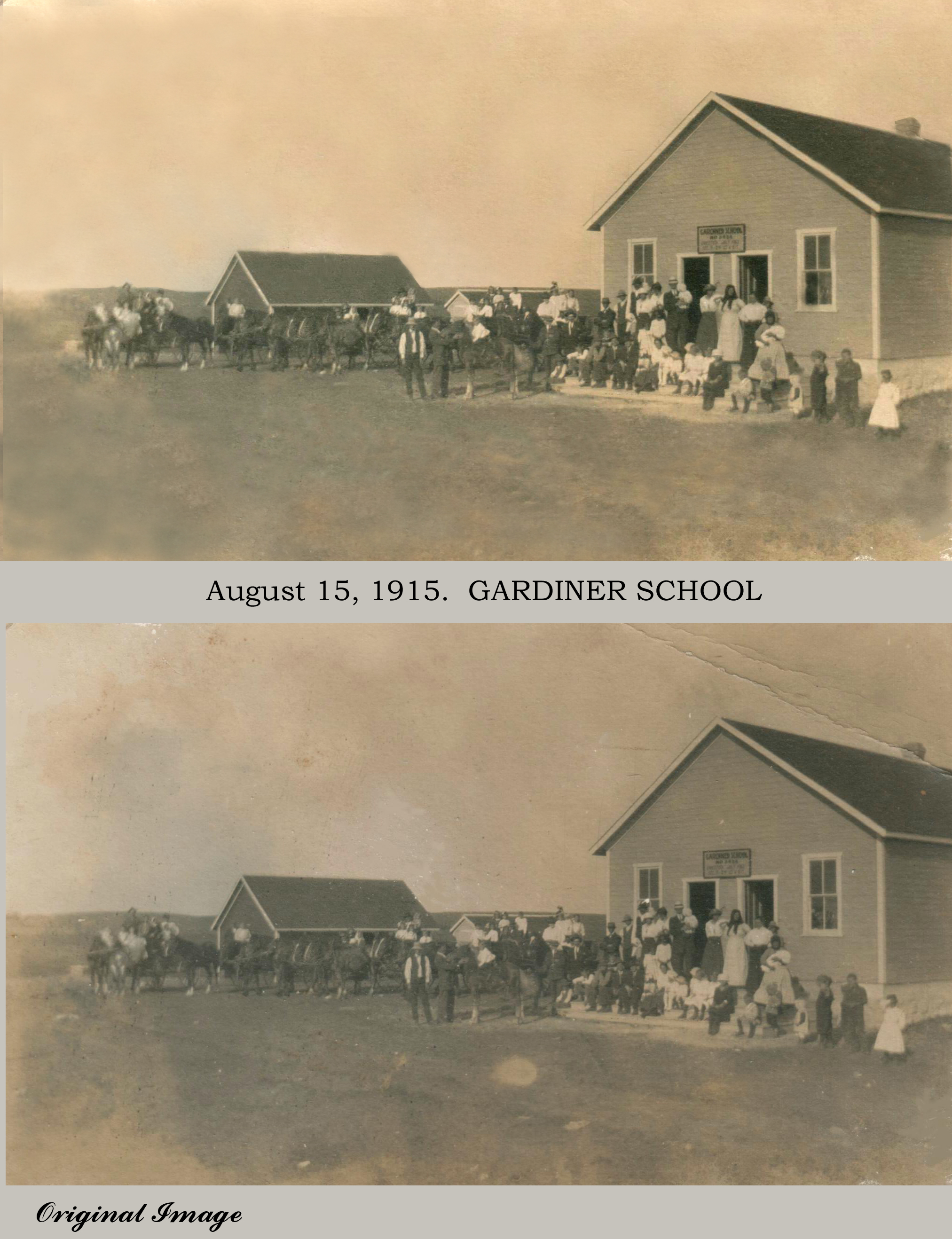 Gardiner School District 3428,		Southwest Quarter	Sec 4	Tsp 24 	Rge 16 	W of the 2 Meridian,	near Dysart, province of Saskatchewan, Canada, 1914-1960, 