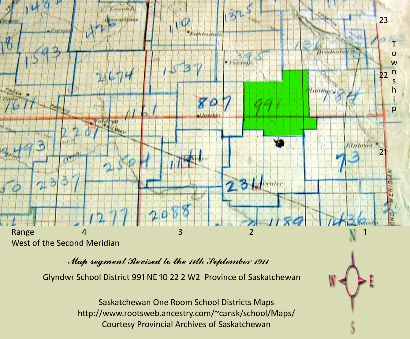 Glyndwr School District Number 991, North east quarter section 10 township 22 range 2 west of the second meridian, 1904-1967, near Bangor, Atwater, and Esterhazy, Bangor North section 15 township 21 range 3 west of the 2nd meridian, Atwater North west quarter section 4 township 21 range 2 west of the second meridian, Eva Neiley, Eva (Neiley) Cooper,    CA, Canada, Sk, Saskatchewan