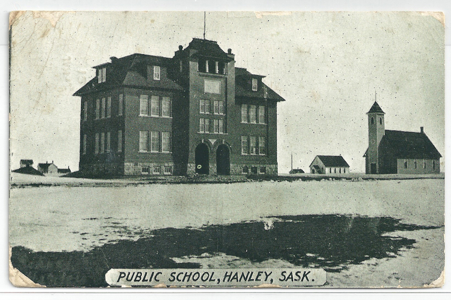 Hanley School, Hanley historical post card