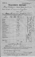 Teacher's  Report on pupil Dave Layton Hay Meadow School 4241 Grade VI, August 31, 1922