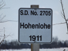 Hohenlohe school district 2705,1911,Located a few miles North and 1 mile East of Langenburg Saskatchewan,50' 53' 21 N 101'40' 23 W,Sec 11 Tsp 22 Rge 31 W of the 1 Meridian, Langenburg  