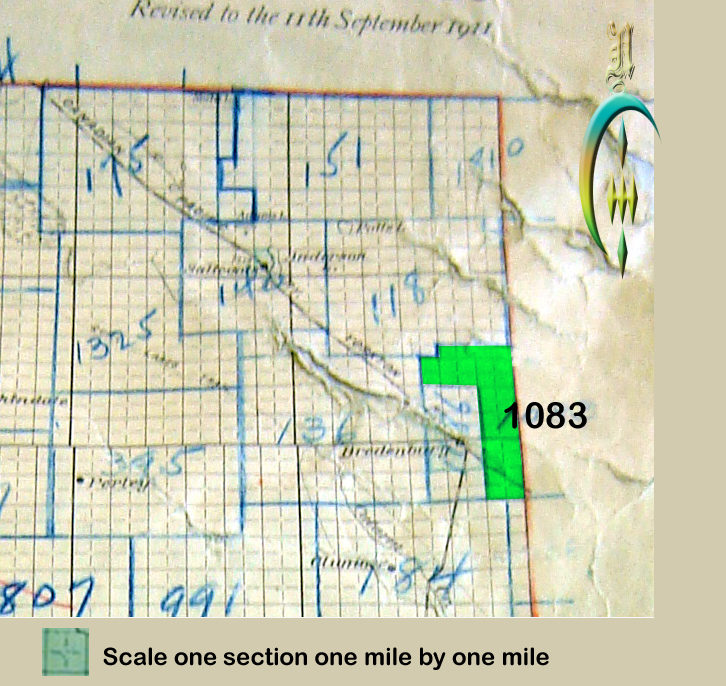 Kensington Lake School District 1083, Southwest section 11 township 23 range 33 west of the first meridian, Bredenbury, 1918-1946, Bredenbury School, 50 57' 52'' N 102 00' 22'' W map