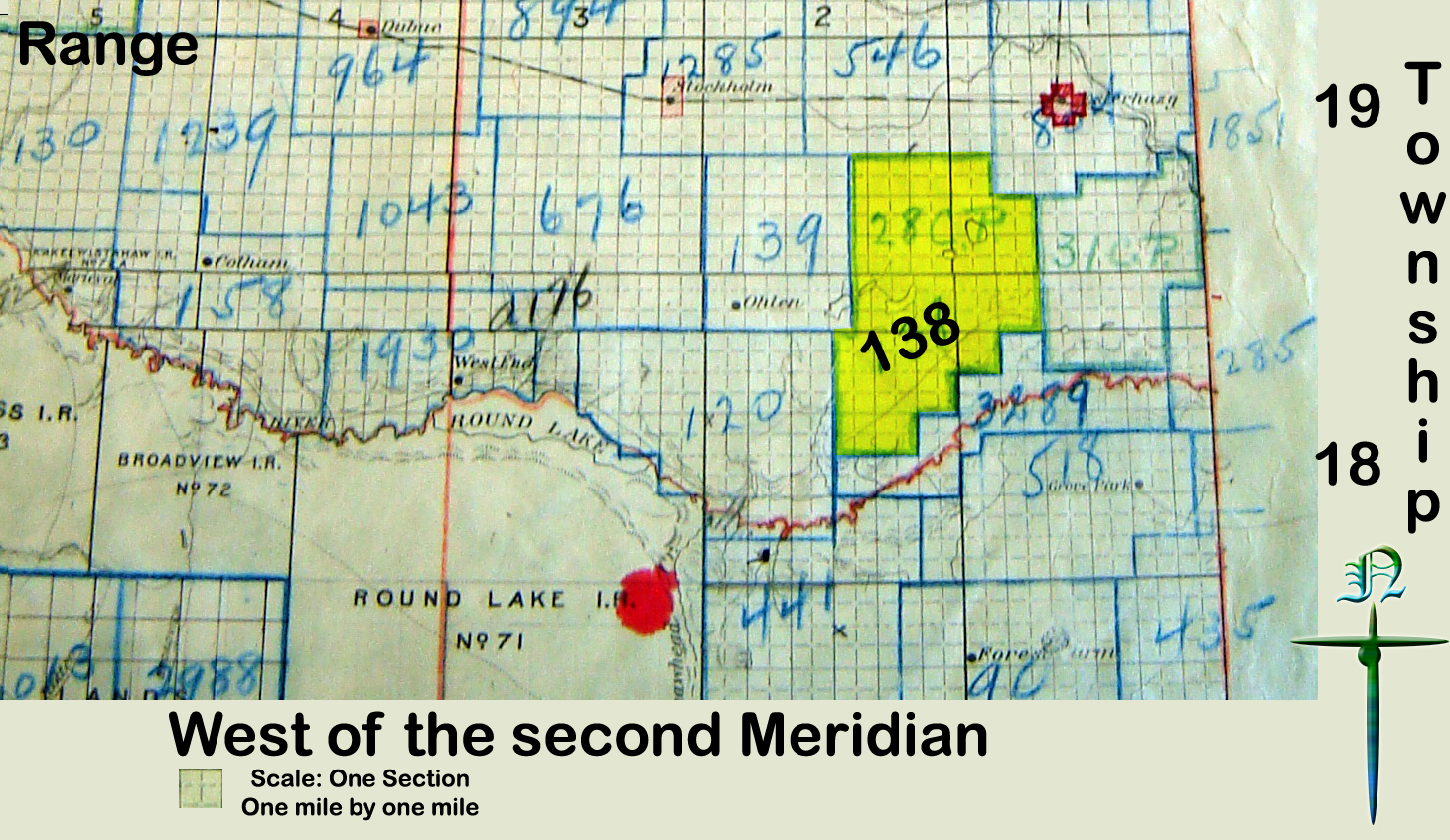 KOLIN 	Protestant Separate School District # 138  established in 1902   Kolin School was built at NE 4-35-18-2-2. The school district also was referred to as ESTERHAZ 	School District # 138.   KOLIN School District # 4538 was incorporated	Sec 	Tsp 19a 	Rge 2 	W of the 2 Meridian 	near	Esterhazy