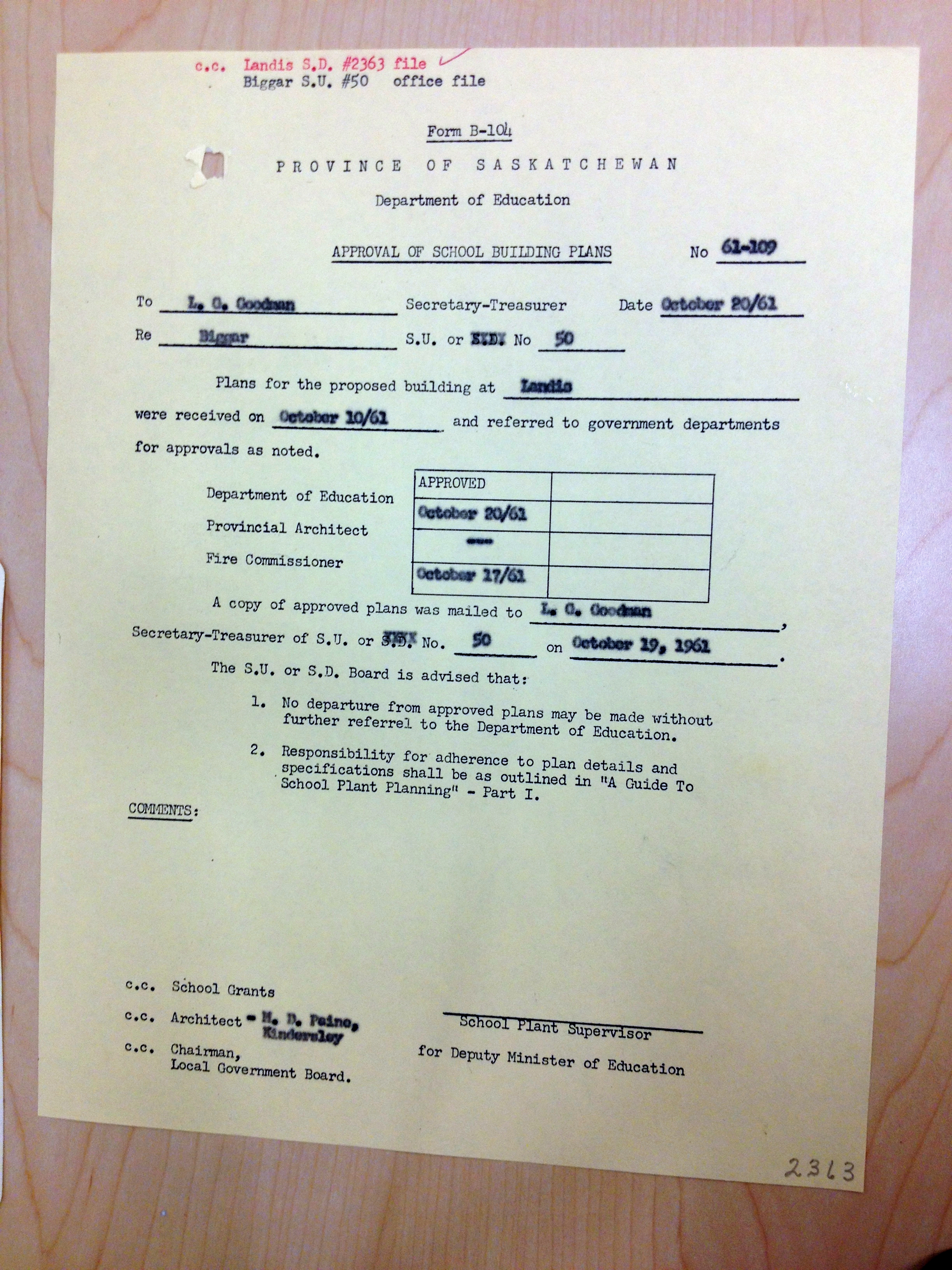 Landis School District 2363, 1909-1973, Village of Landis, North west quarter section 24 township 37 range 18 west of the third meridian,  Saskatchewan, - Saskatchewan Gen Web - Saskatchewan One room School Project