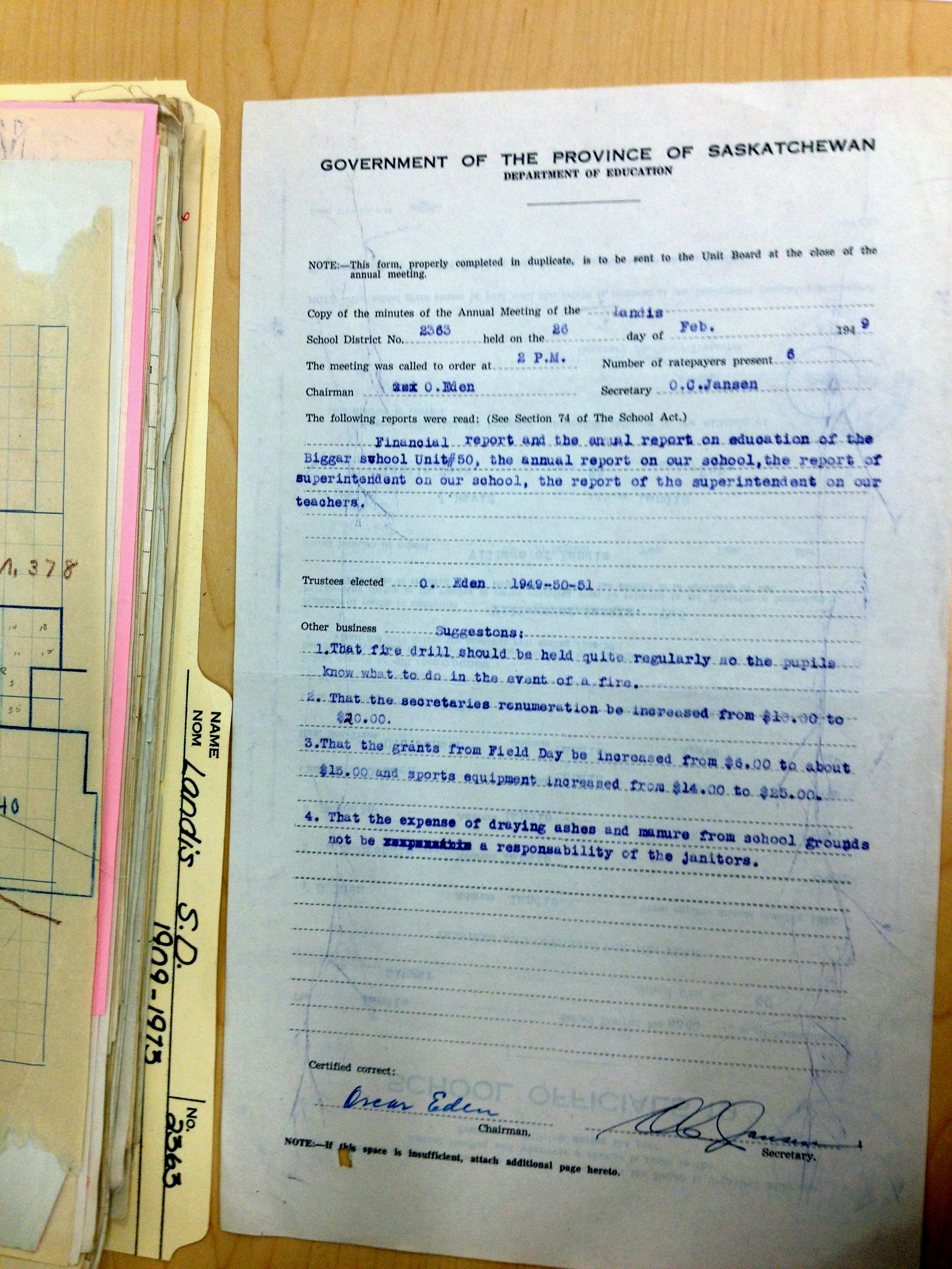 Landis School District 2363, 1909-1973, Village of Landis, North west quarter section 24 township 37 range 18 west of the third meridian,  Saskatchewan, - Saskatchewan Gen Web - Saskatchewan One room School Project