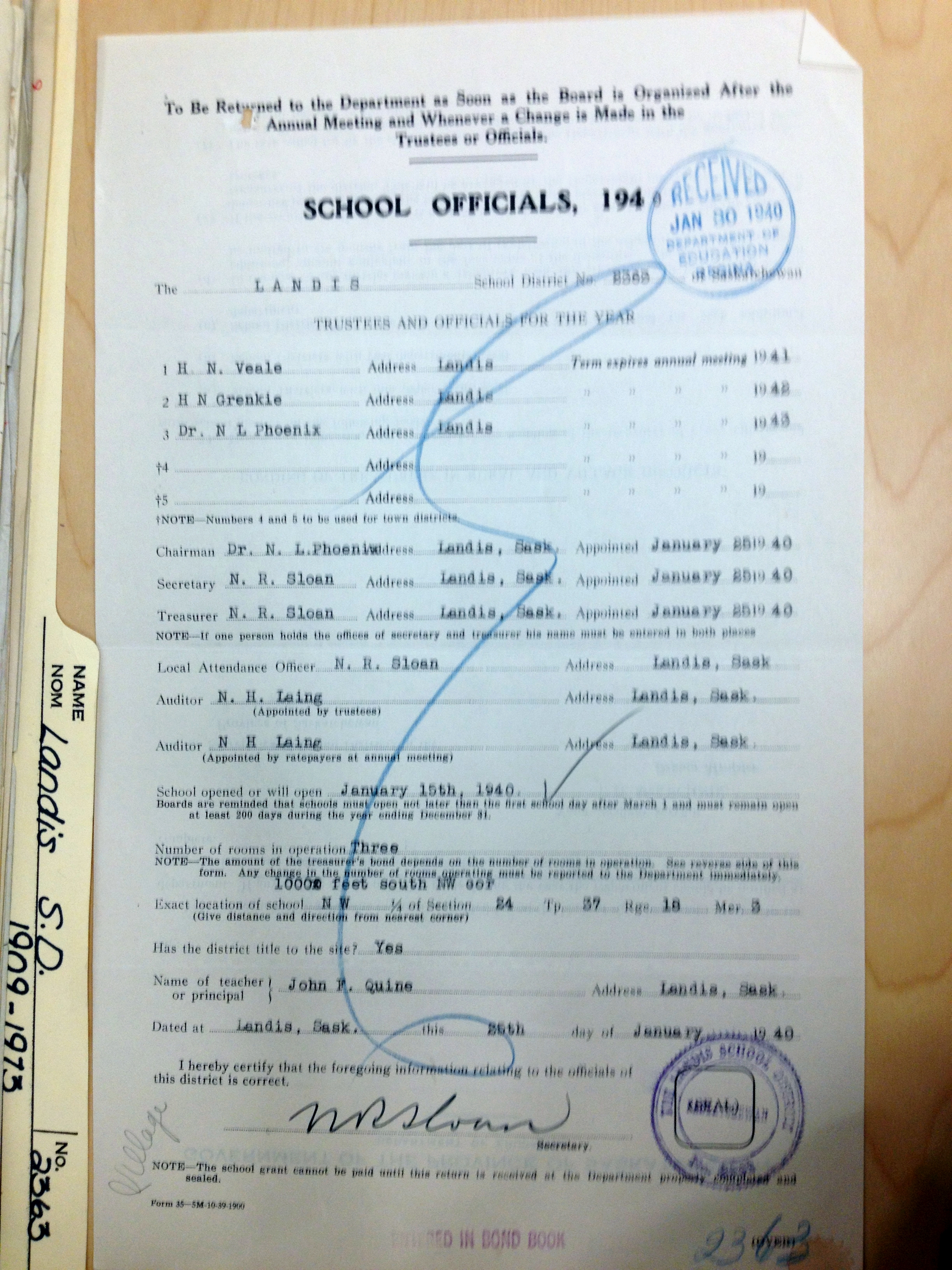 Landis School District 2363, 1909-1973, Village of Landis, North west quarter section 24 township 37 range 18 west of the third meridian,  Saskatchewan, - Saskatchewan Gen Web - Saskatchewan One room School Project