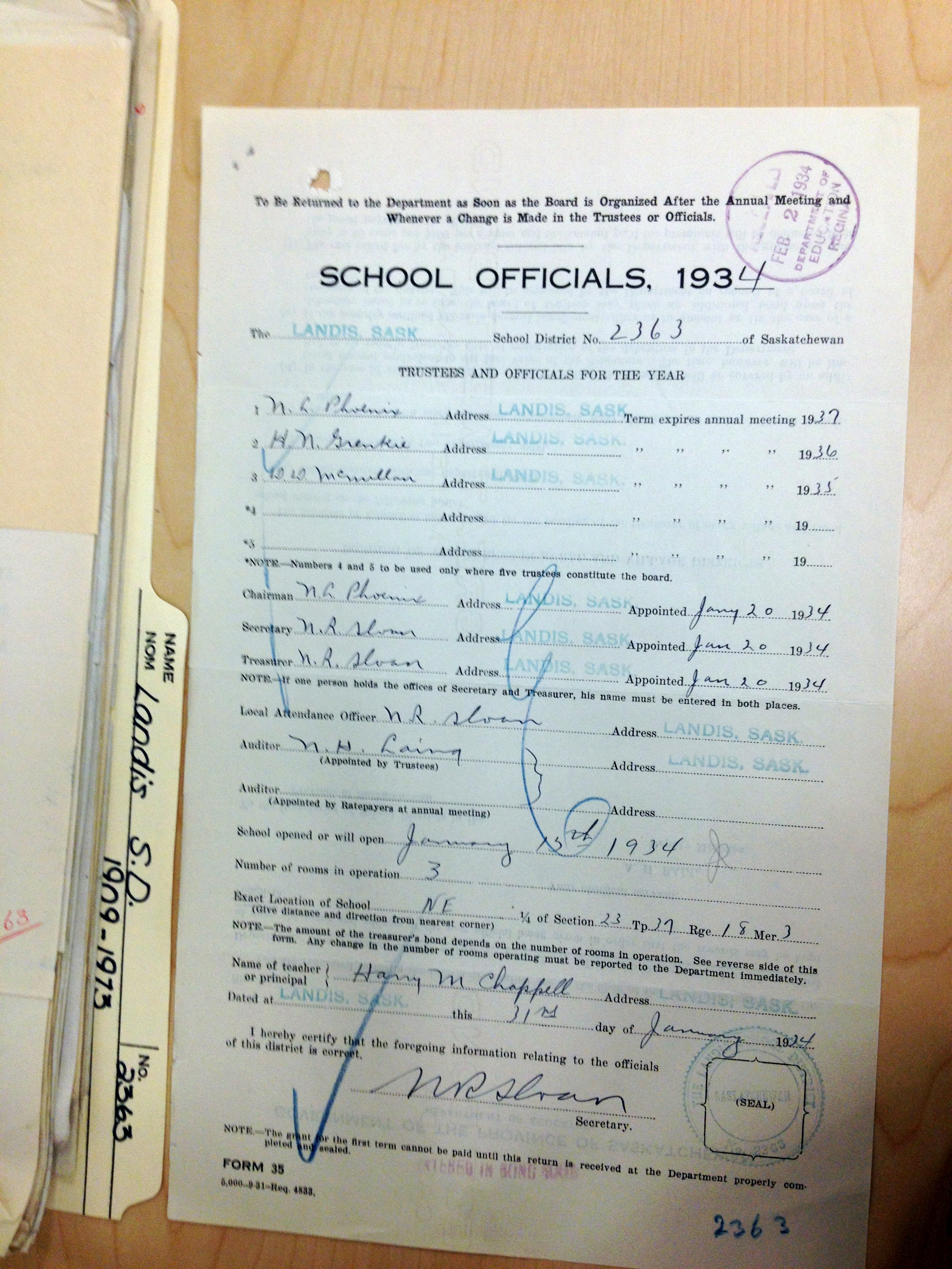 Landis School District 2363, 1909-1973, Village of Landis, North west quarter section 24 township 37 range 18 west of the third meridian,  Saskatchewan, - Saskatchewan Gen Web - Saskatchewan One room School Project