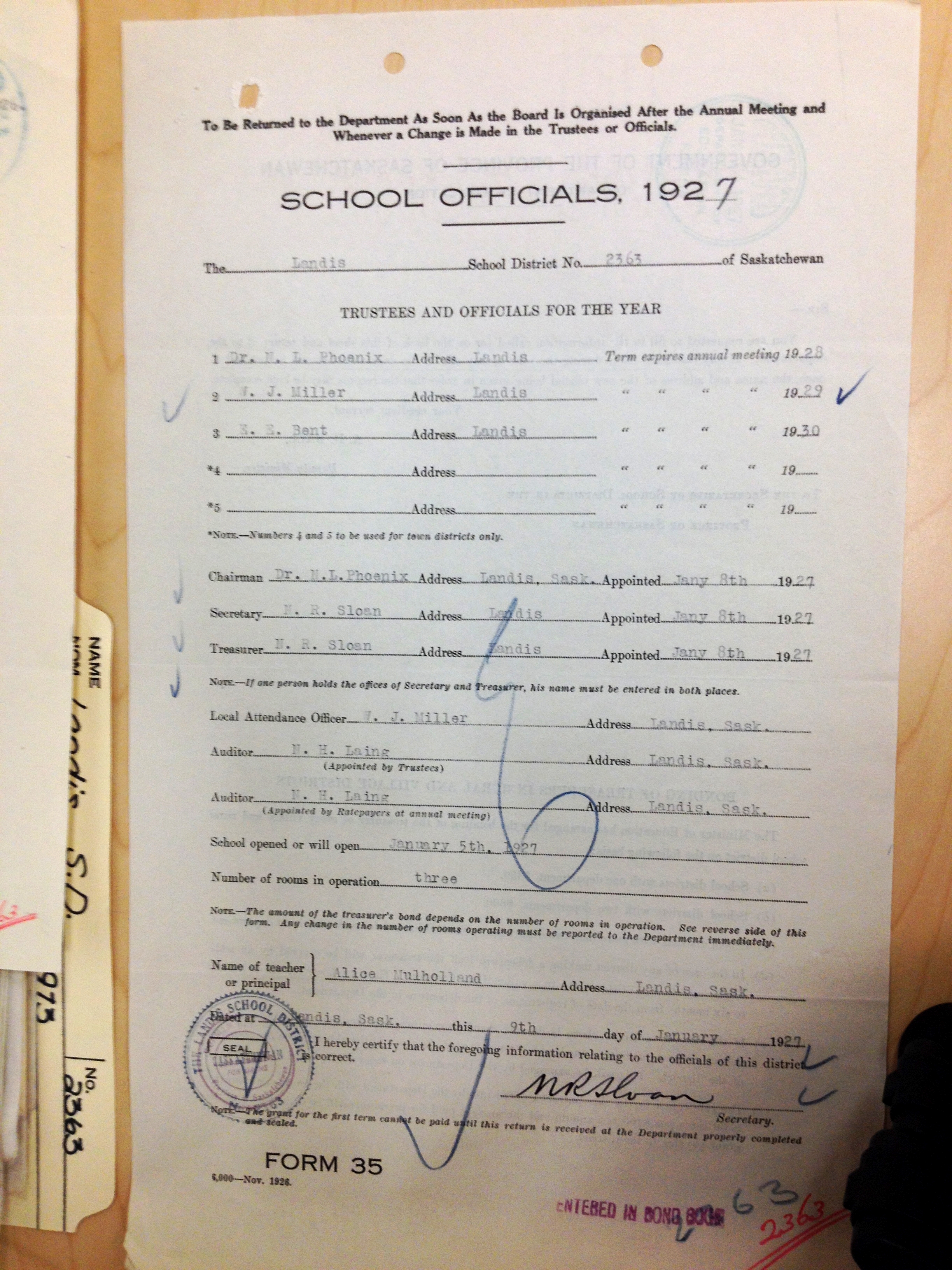 Landis School District 2363, 1909-1973, Village of Landis, North west quarter section 24 township 37 range 18 west of the third meridian,  Saskatchewan, - Saskatchewan Gen Web - Saskatchewan One room School Project