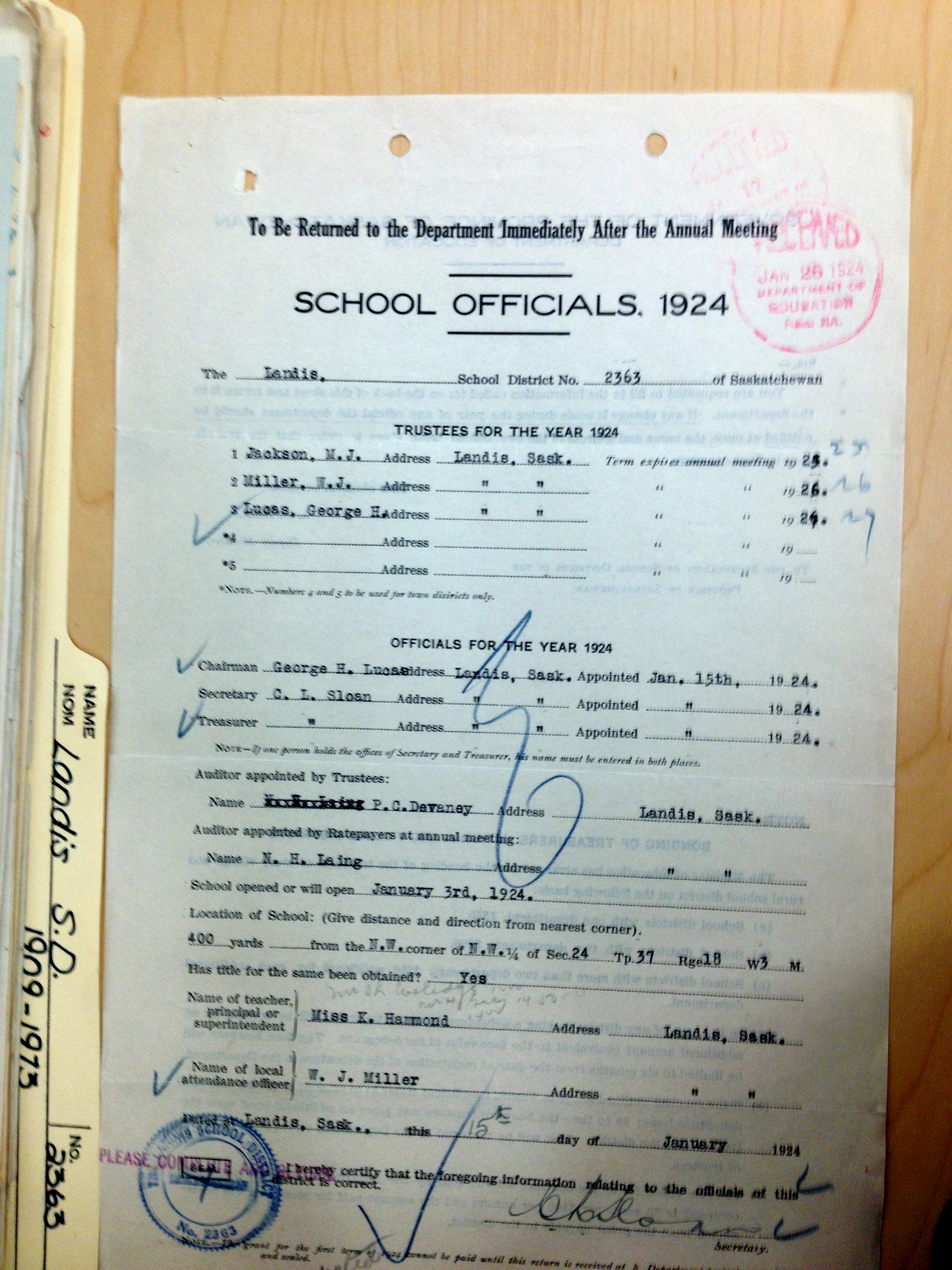 Landis School District 2363, 1909-1973, Village of Landis, North west quarter section 24 township 37 range 18 west of the third meridian,  Saskatchewan, - Saskatchewan Gen Web - Saskatchewan One room School Project