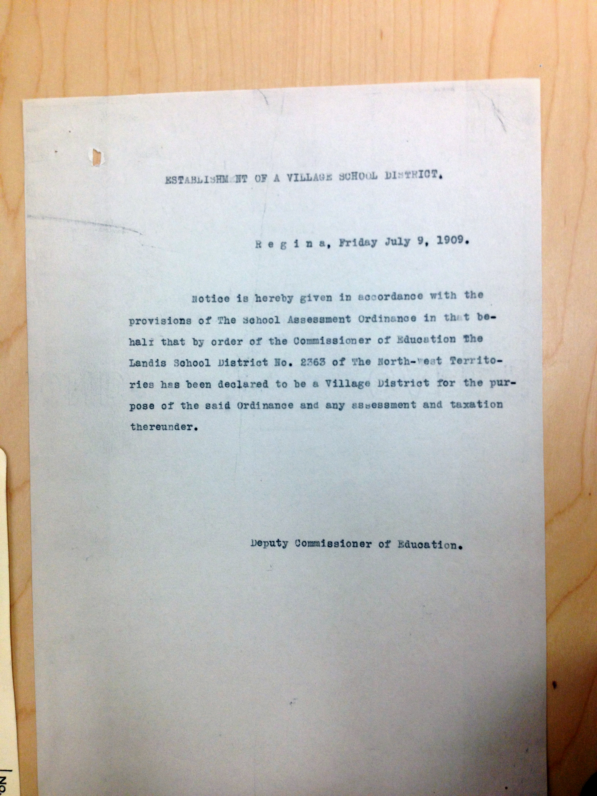 Landis School District 2363, 1909-1973, Village of Landis, North west quarter section 24 township 37 range 18 west of the third meridian,  Saskatchewan, - Saskatchewan Gen Web - Saskatchewan One room School Project