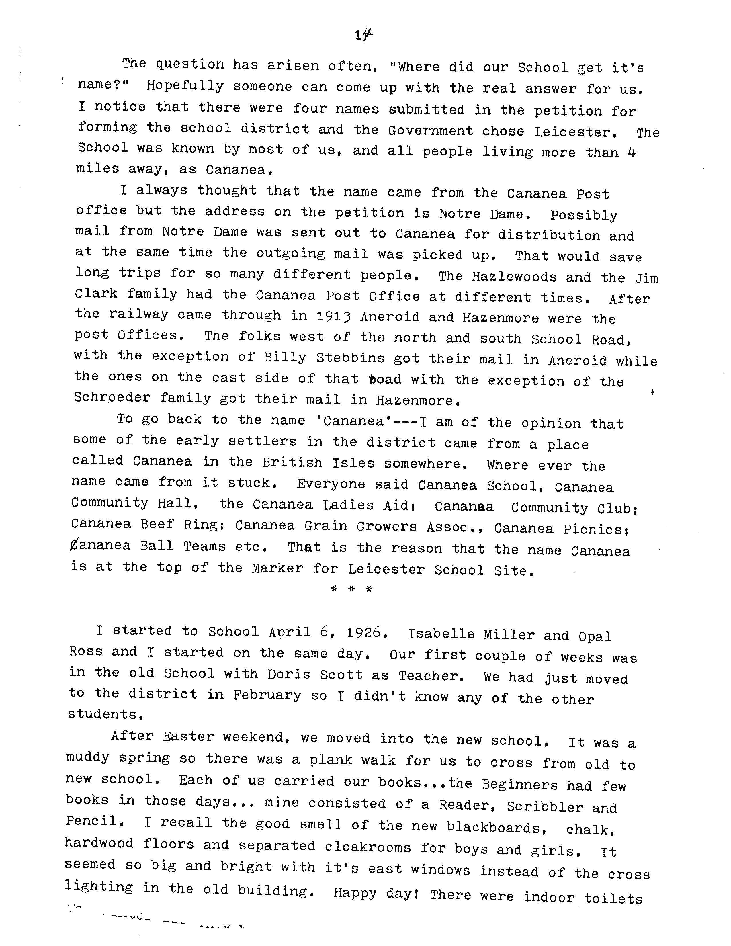 History of Cadillac and Surrounding District, The Good Old Days, Prepared by Alta Legros and Marlene Davidson for Homecoming '71, Elmwood, Fairy Lake, Boule Creek, Priory, Wheatville, Crichton, Bedford, Orwell, Highway, Gouverneur, McKnight, Pinto Head, Driscol Lake, Frenchville, Lac Pelletier, Notre Dame, Cadillac,  Saskatchewan, Canada   