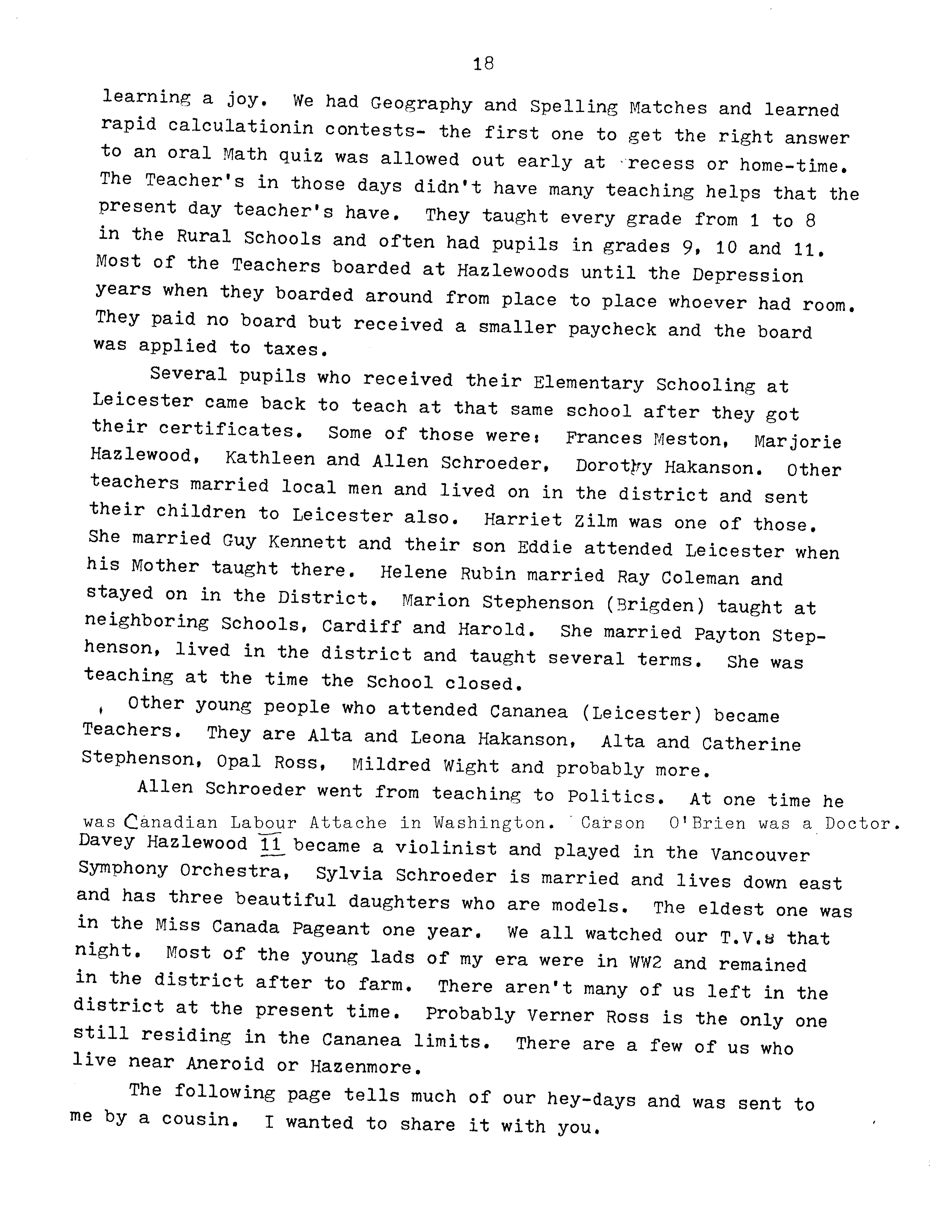 History of Cadillac and Surrounding District, The Good Old Days, Prepared by Alta Legros and Marlene Davidson for Homecoming '71, Elmwood, Fairy Lake, Boule Creek, Priory, Wheatville, Crichton, Bedford, Orwell, Highway, Gouverneur, McKnight, Pinto Head, Driscol Lake, Frenchville, Lac Pelletier, Notre Dame, Cadillac,  Saskatchewan, Canada   