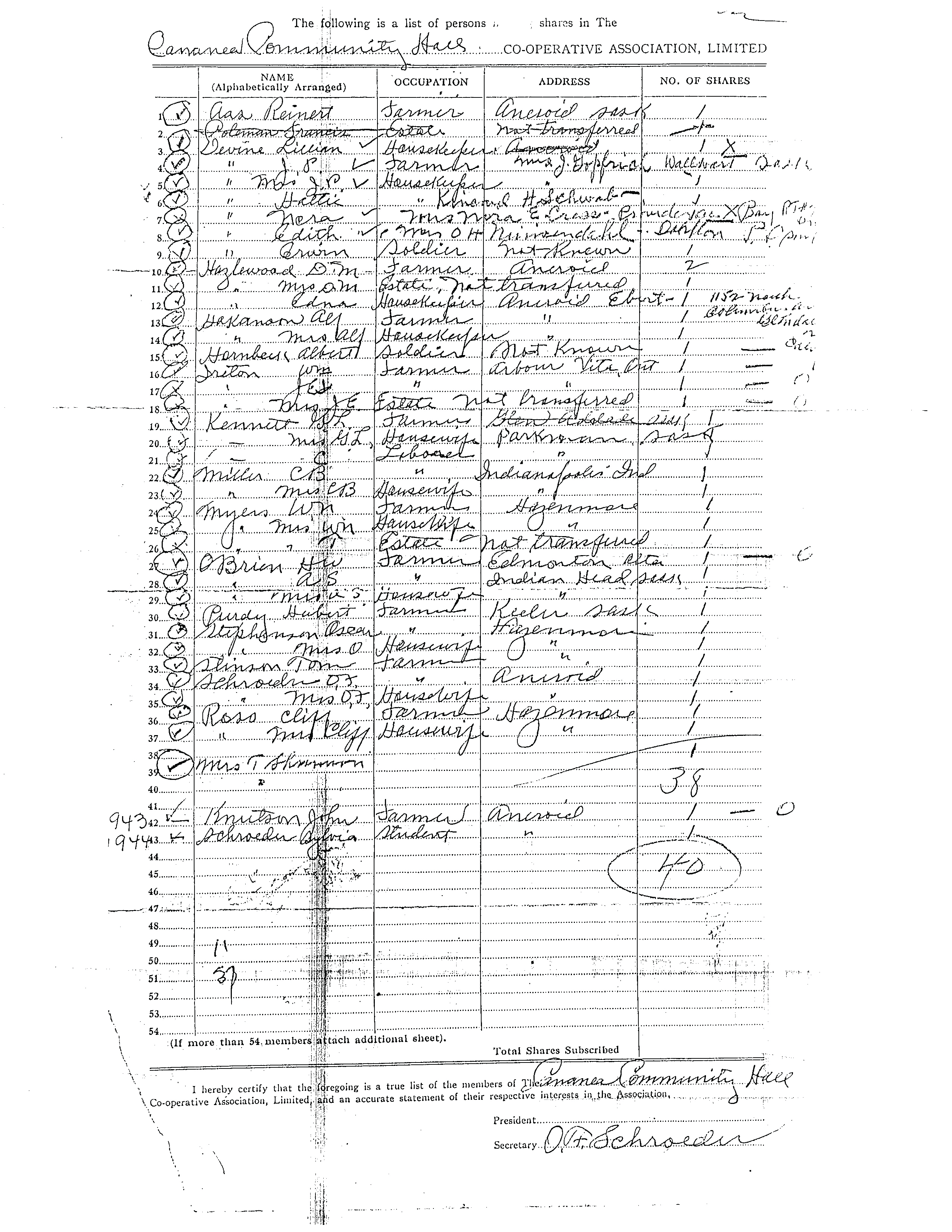 History of Cadillac and Surrounding District, The Good Old Days, Prepared by Alta Legros and Marlene Davidson for Homecoming '71, Elmwood, Fairy Lake, Boule Creek, Priory, Wheatville, Crichton, Bedford, Orwell, Highway, Gouverneur, McKnight, Pinto Head, Driscol Lake, Frenchville, Lac Pelletier, Notre Dame, Cadillac,  Saskatchewan, Canada   