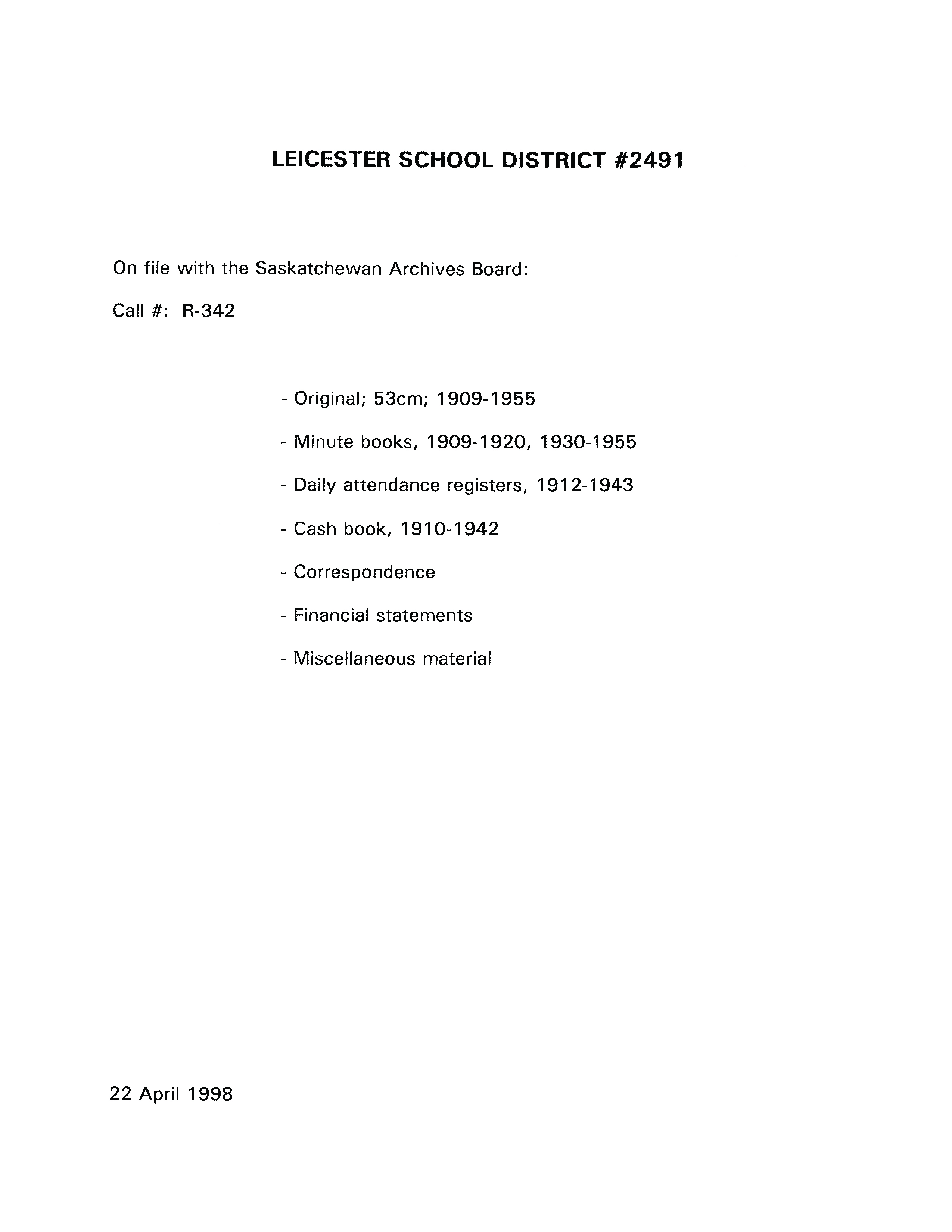 History of Cadillac and Surrounding District, The Good Old Days, Prepared by Alta Legros and Marlene Davidson for Homecoming '71, Elmwood, Fairy Lake, Boule Creek, Priory, Wheatville, Crichton, Bedford, Orwell, Highway, Gouverneur, McKnight, Pinto Head, Driscol Lake, Frenchville, Lac Pelletier, Notre Dame, Cadillac,  Saskatchewan, Canada   