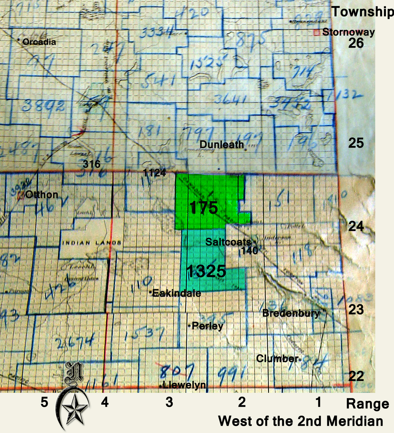 Meadowvale School District 175 map near Saltcoats (Stirling) Saskatchewan