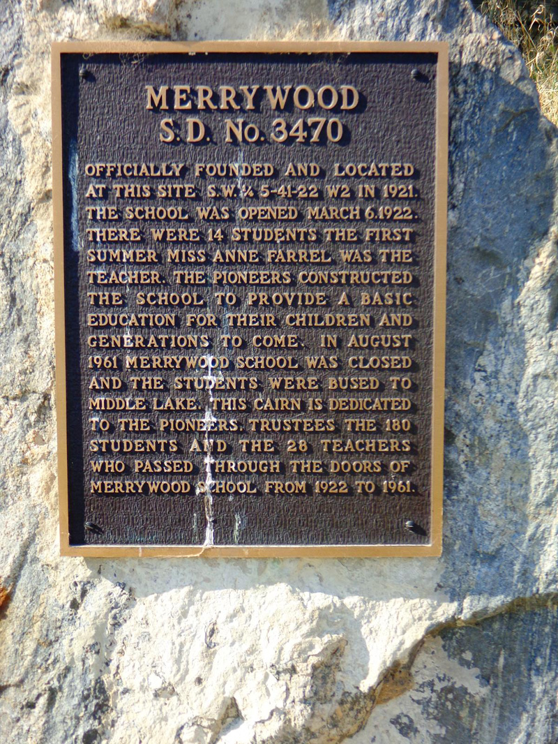 MERRYWOOD 	School District # 3470,	S.W. 1/4 Section 5- Township 41-Range 22 West of the 2nd meridian,	Middle Lake , section 31- township 40- range 23-W2, 