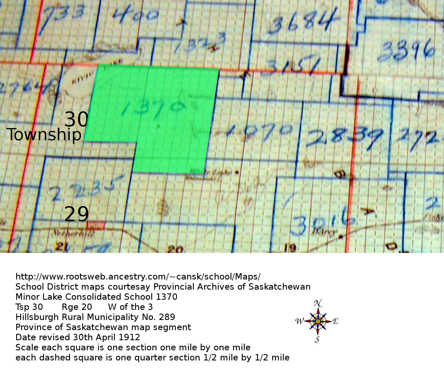 Minor Lake Consolidated 1370 Map.