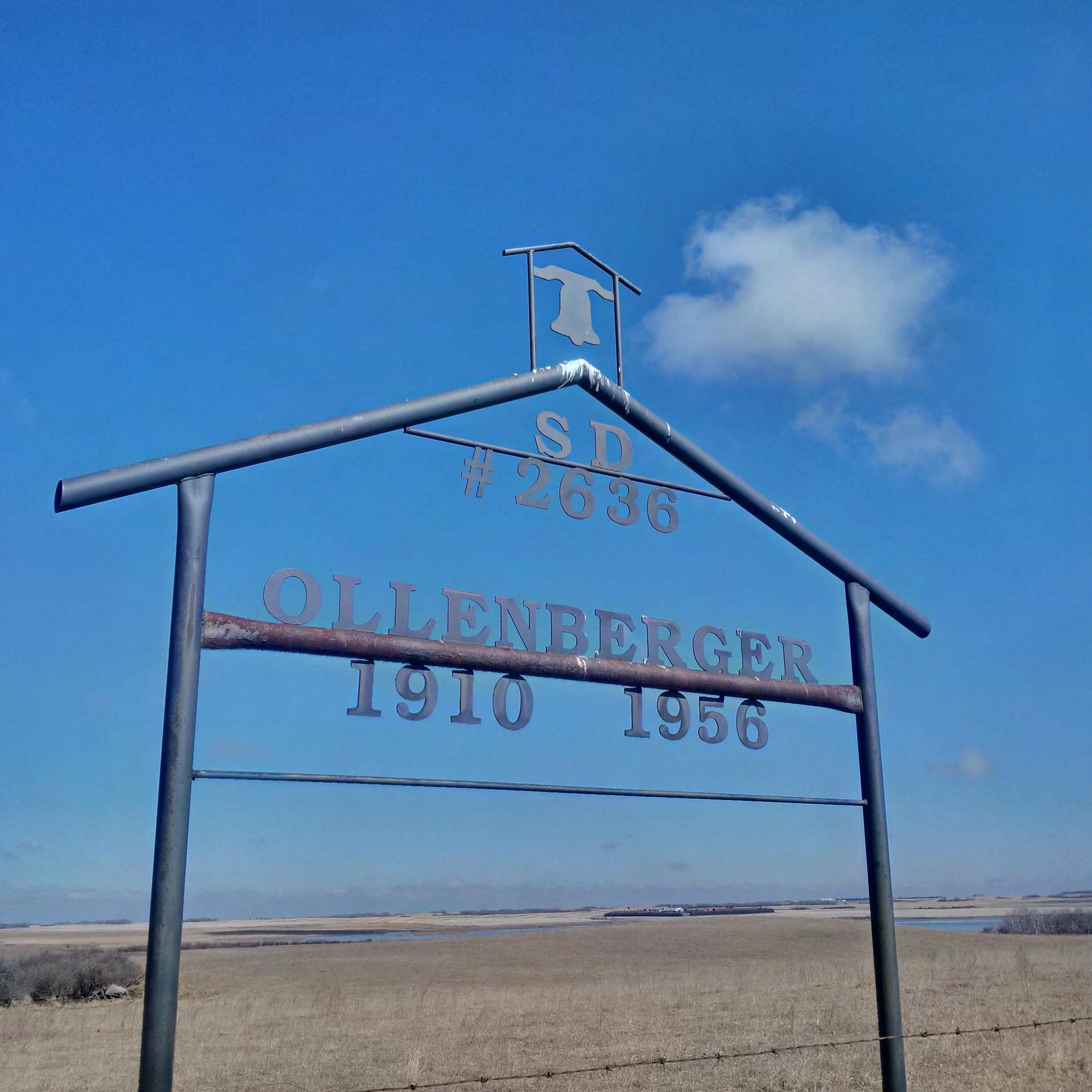  Ollenburger school district 2636, SW 16-37-26-W3, 1910-1956, Denzil, Saskatchewan,  