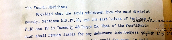 Saskatchewan One Room School House Orders Issued by the Commissioner of Education. Province of Saskatchewan, Canada. Sept 1901- May 1904