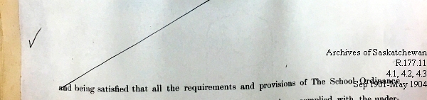 Saskatchewan One Room School House Orders Issued by the Commissioner of Education. Province of Saskatchewan, Canada. Sept 1901- May 1904