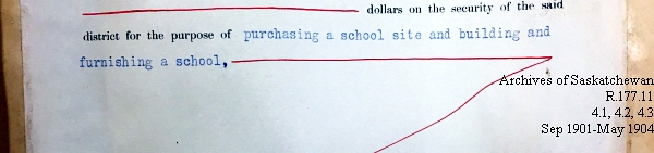 Saskatchewan One Room School House Orders Issued by the Commissioner of Education. Province of Saskatchewan, Canada. Sept 1901- May 1904