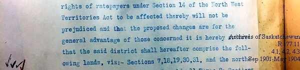 Saskatchewan One Room School House Orders Issued by the Commissioner of Education. Province of Saskatchewan, Canada. Sept 1901- May 1904