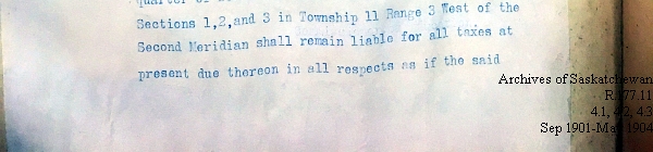 Saskatchewan One Room School House Orders Issued by the Commissioner of Education. Province of Saskatchewan, Canada. Sept 1901- May 1904