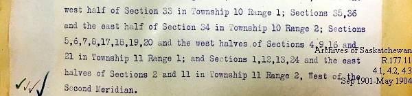 Saskatchewan One Room School House Orders Issued by the Commissioner of Education. Province of Saskatchewan, Canada. Sept 1901- May 1904