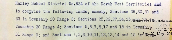 Saskatchewan One Room School House Orders Issued by the Commissioner of Education. Province of Saskatchewan, Canada. Sept 1901- May 1904